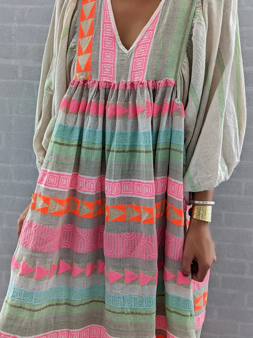 Sofia Summer Dress - Farverig boho-kjole!